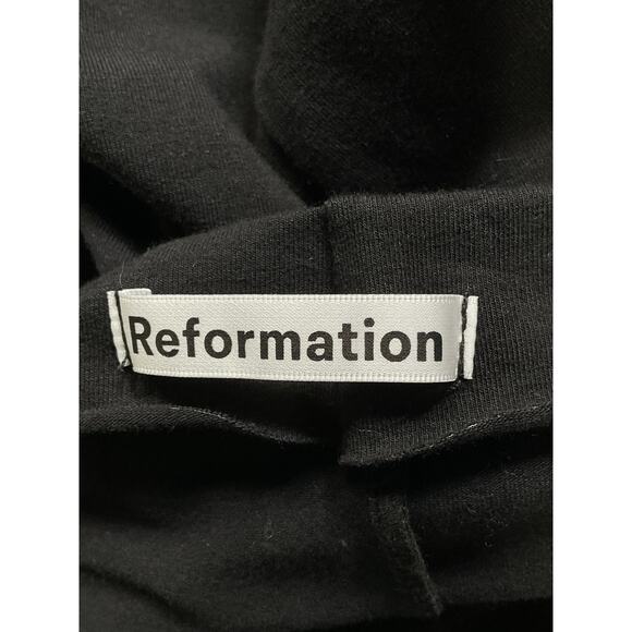 Reformation 'Alden' Black Mock Neck Knit Dress Size M - Picture 4 of 5